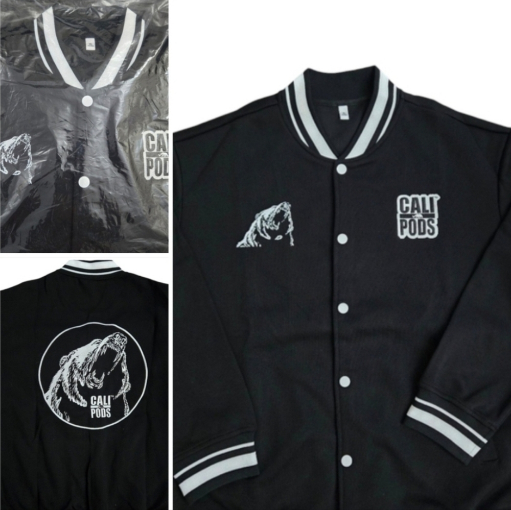 Men varsity jacket Cali pod limited edition new Freeshipping